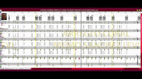 CANTAD A MARÍA ARREGLO CORAL DE MEMO SANCHEZ LEVI PARTITURA YouTube