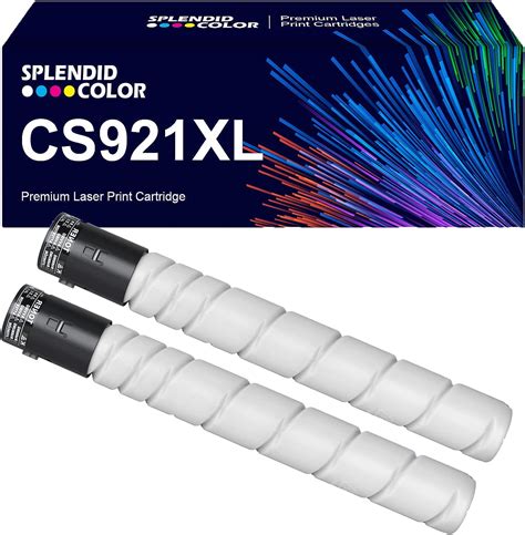 Amazon SPLENDIDCOLOR Remanufactured 2PK Black CS921 CS92X Toner