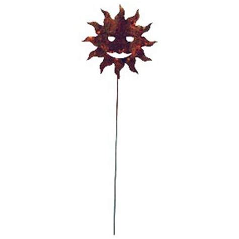 Sun Rusted Metal Garden Stake - Outdoor Decor - Lawn & Garden