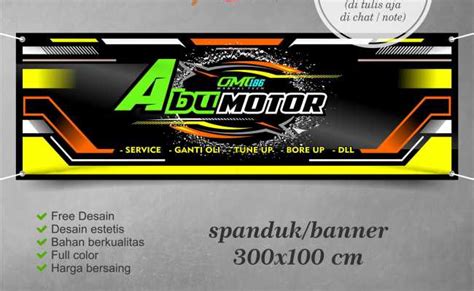 Desain Spanduk Bengkel Racing Otosection