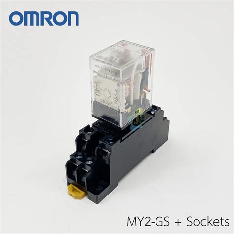 รีเลย์ Relay My2 Gs แรงดันคอยล์ 220vac 8pin 8ขา Omron ซ็อกเก็ตรีเลย์