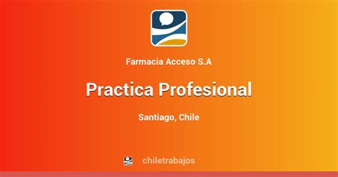 Practica Profesional Santiago Chiletrabajos