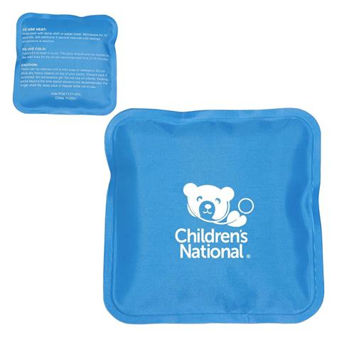 Square Shaped Nylon Covered Hot Cold Pack Personalization Available Positive Promotions
