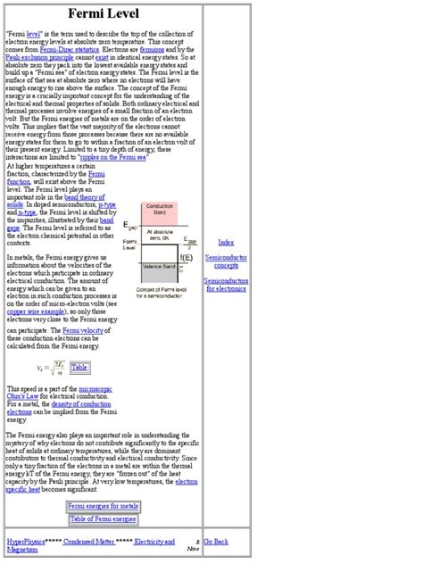 Fermi Level and Fermi Function | PDF | Valence And Conduction Bands ...