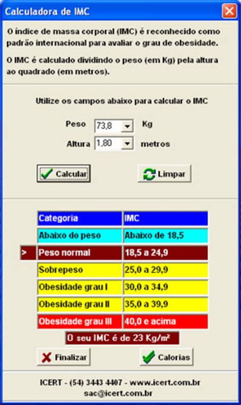 Calcular Imc E Calculadora De Peso Ideal