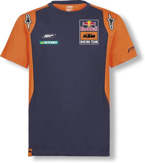 Red Bull KTM Official Teamline T Shirt Blau Youth T Shirt KTM Factory