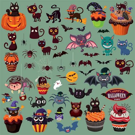 Premium Vector Vintage Halloween Poster Design With Vector Bat