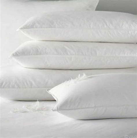 Pack Of 2 Luxury Duck Feather And Down Pillow Deep Sleep Extra Filling