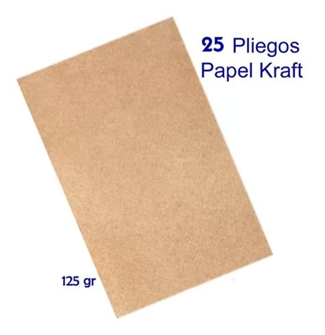 Papel Kraft Pliego X Cm Pliegos Gr