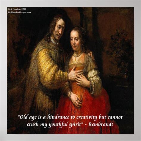 Rembrandt The Jewish Bride Famous Quote Poster Zazzle