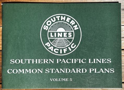 Railroad Book Southern Pacific Lines Common Standard Plans Volume 5 Ebay