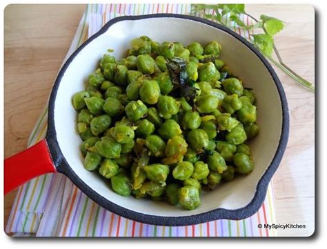 Sautéed Fresh Garbanzo Beans Sautéed Green Chana Fresh Garbanzo