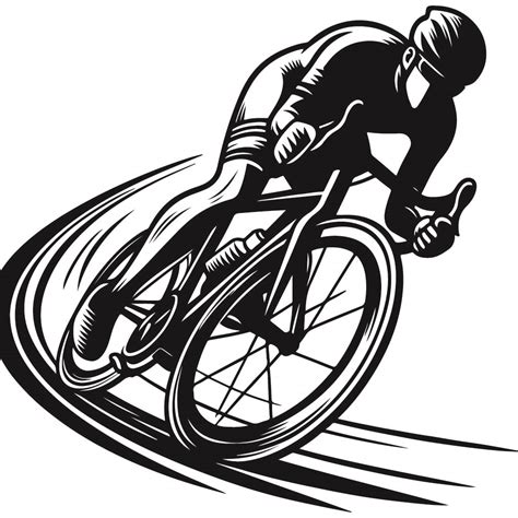 Svg De Deporte De Ciclismo Gratuito Archivo Vectorial Svg En Blanco Y