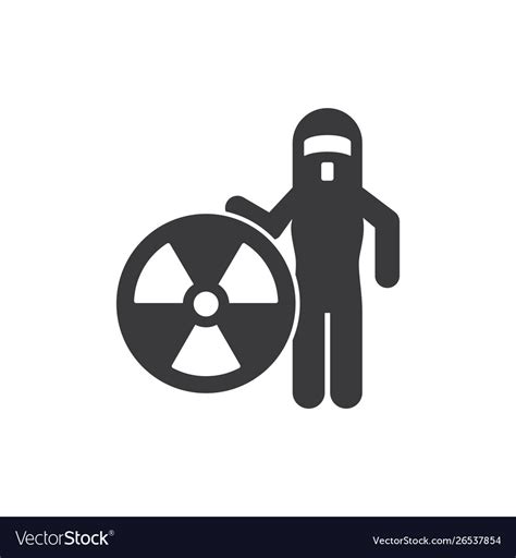 Hazmat Suit Icon Royalty Free Vector Image Vectorstock