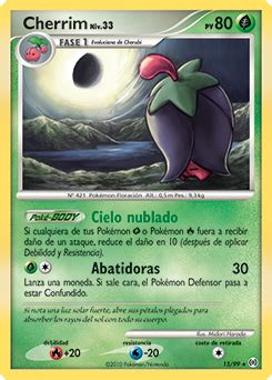 Cherrim Platinum Arceus Base De Datos De Cartas De Jcc Pokemon