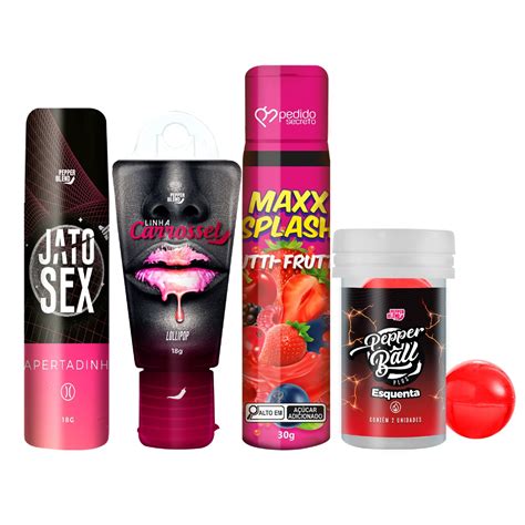 Kit Produtos Bolinhas Sexyshop Erotica Vagina Apertadinha Lubrificante Comest Vel Gel Maxx