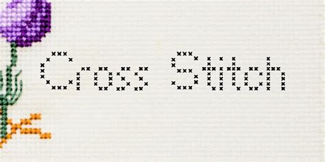 Cross Stitch Font Free Download