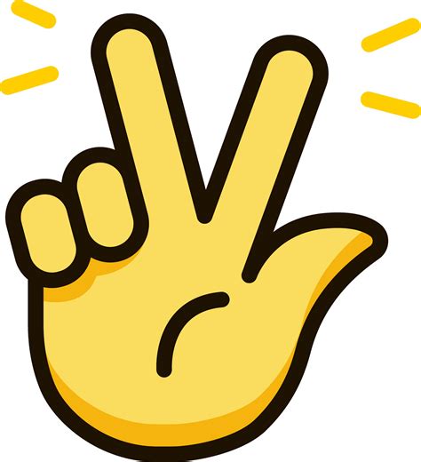 peace hand sign icon emoji sticker 29341953 Vector Art at Vecteezy