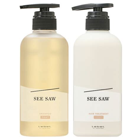 【セット】ルベル シーソー Seesaw T タイト 500mlセット ヘアandスキャルプシャンプー ヘアトリートメント 各500ml シャンプートリートメントセット その他 コスメ