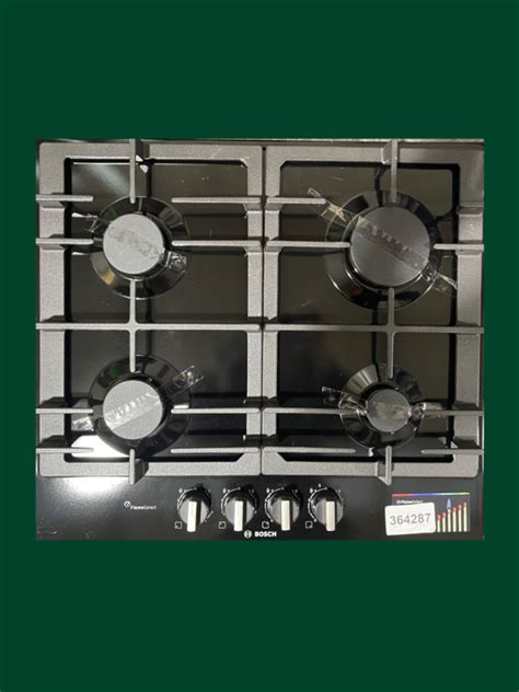 Bosch Serie 6 PCP6A6B90 58cm Gas Hob - Black #364287 | ElekDirect