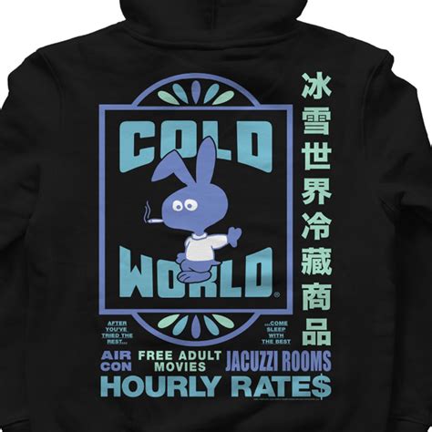 【cold World Frozen Goodsコールドワールドフローズングッズ】motel Bunny Hoodie パーカー