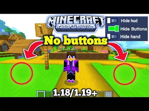 How To Hide Buttons In Minecraft Pe Hide Controls In Minecraft