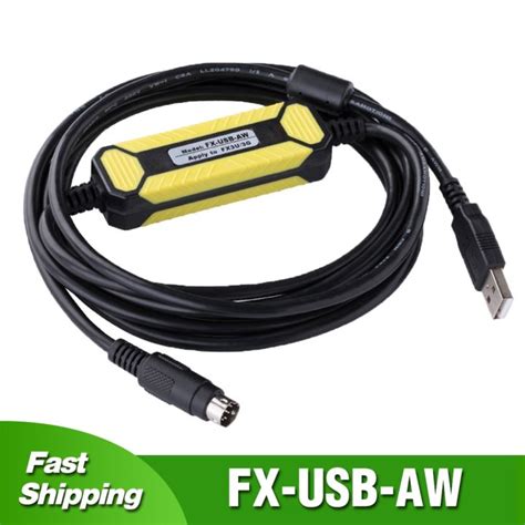 Fx Usb Aw Programming Cable For Mitsubishi Melsec Fx Series Plc Usb To