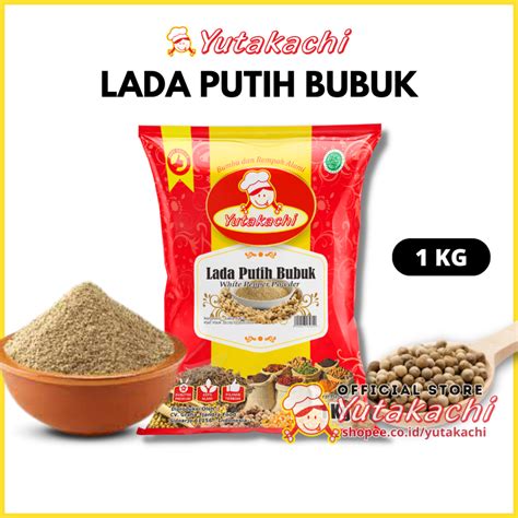 Jual Lada Putih Bubuk Kg Yutakachi Murni Merica Bubuk White Pepper