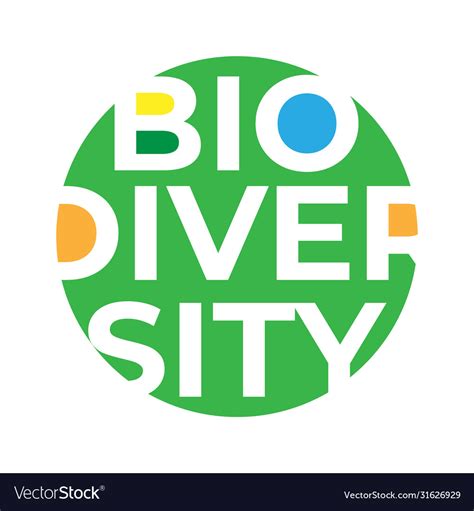 Biodiversity poster design in square composition Vector Image