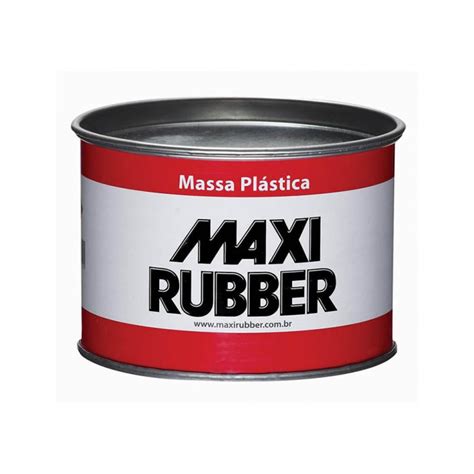 MASSA PLASTICA CINZA 400G MAXI RUBBER Carreira Shop