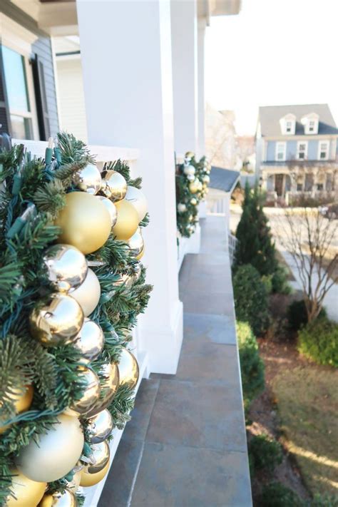 How To Hang Christmas Wreaths And Garland On A Railing Christmas