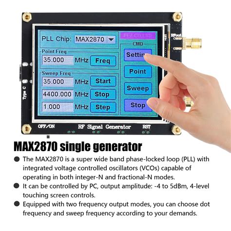 Max Signal Generator Mhz Mhz Pll Frequency Touching Screen