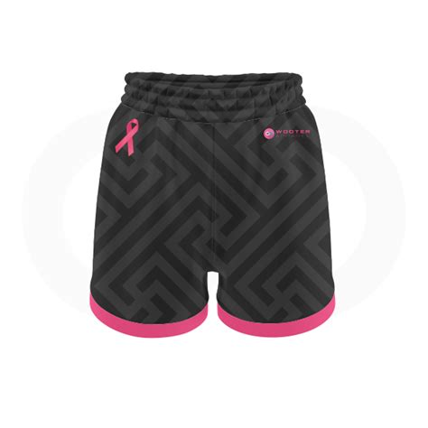 Breast Cancer Awareness Soccer Shorts Black Wooter