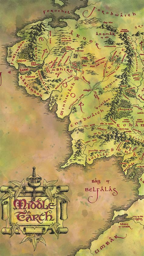 Lord Of The Rings Map Wallpaper - WallpaperSafari