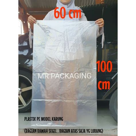 jual plastik besar xcm kantong plastik pe bening transparan