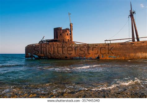 Old Ship Ancient Shipwrecks Sea Sunset Stock Photo (Edit Now) 357445340