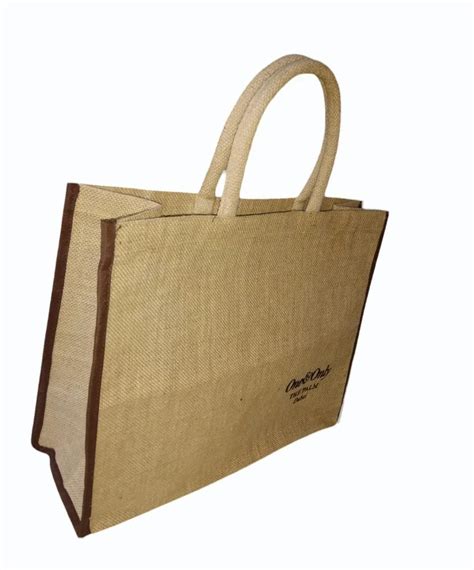 Brown Base Open Jute Lunch Bags Size Dimension X X Inch L X