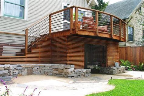 Everything About Deck Skirting Ideas Cheap Diy Lattices Rock Wood