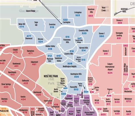 Calgary Area Map