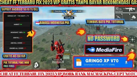 Cheat Ff Mod Menu Vip Terbaru Auto Headshot Work Rank Anti Fc