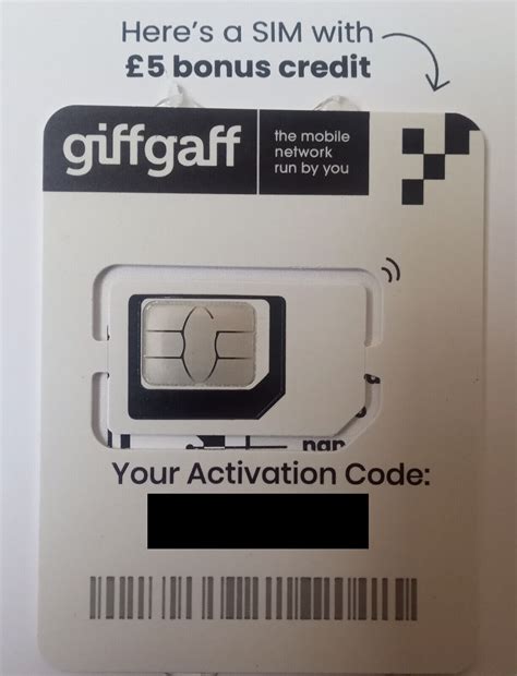 Giffgaff Giff Gaff Nano Micro Standard In Sim Card Uk Gb Gbr