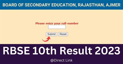 Rbse Th Result Out Rajasthan Class Th Result Kab Aayega