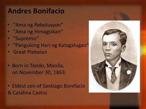 Talambuhay Ni Andres Bonifacio Tagalog