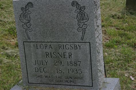 Lora D Rigsby Memorial Find A Grave