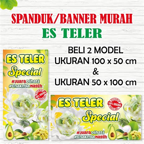 Jual Spanduk Banner Es Teler Shopee Indonesia