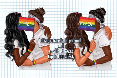 LGBT Pride Clipart LGBT Clip Art Lesbian Clipart Pride Png Etsy