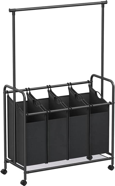 Amazon Songmics Section Laundry Sorter Rolling Laundry Cart