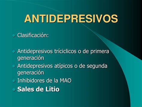 Ppt Antidepresivos Powerpoint Presentation Free Download Id5656952