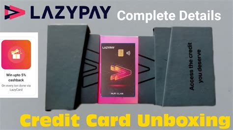 LazyPay Physical Credit Card Unboxing Lazypay Card Unpacking YouTube