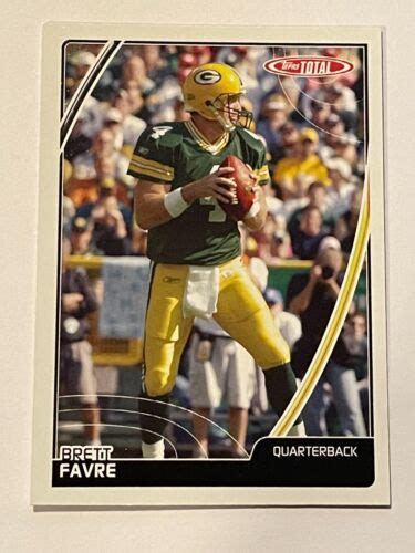 Topps Total Football Team Checklists Brett Favre Green Bay